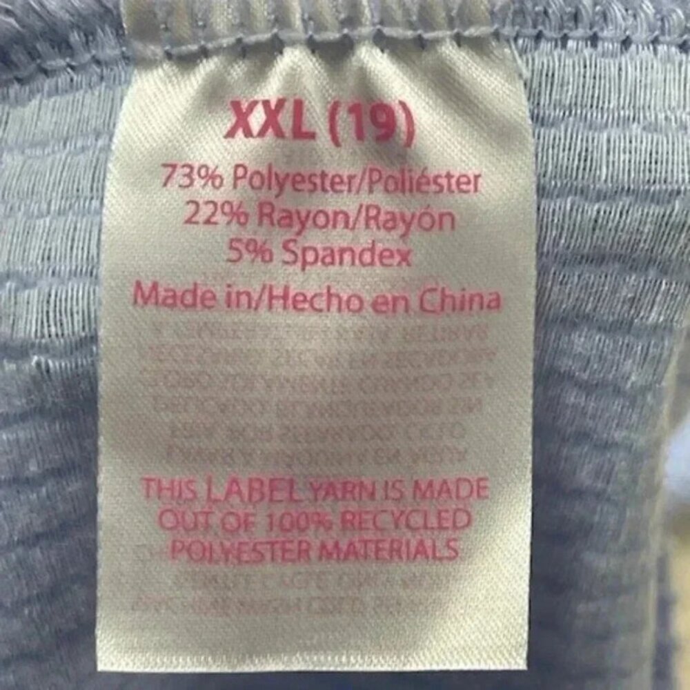 No Boundaries Junior Miss Light Blue Peasant Babydoll Ribbed Dress Size 2XL (19) - Picture 10 of 10